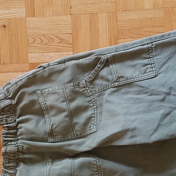 Aeropostale khaki wide leg high waisted carpenter cargo pants size XS - Picture 6 of 9